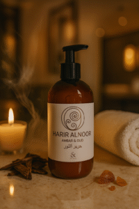 crema corporal ambar y oud harir alnoor