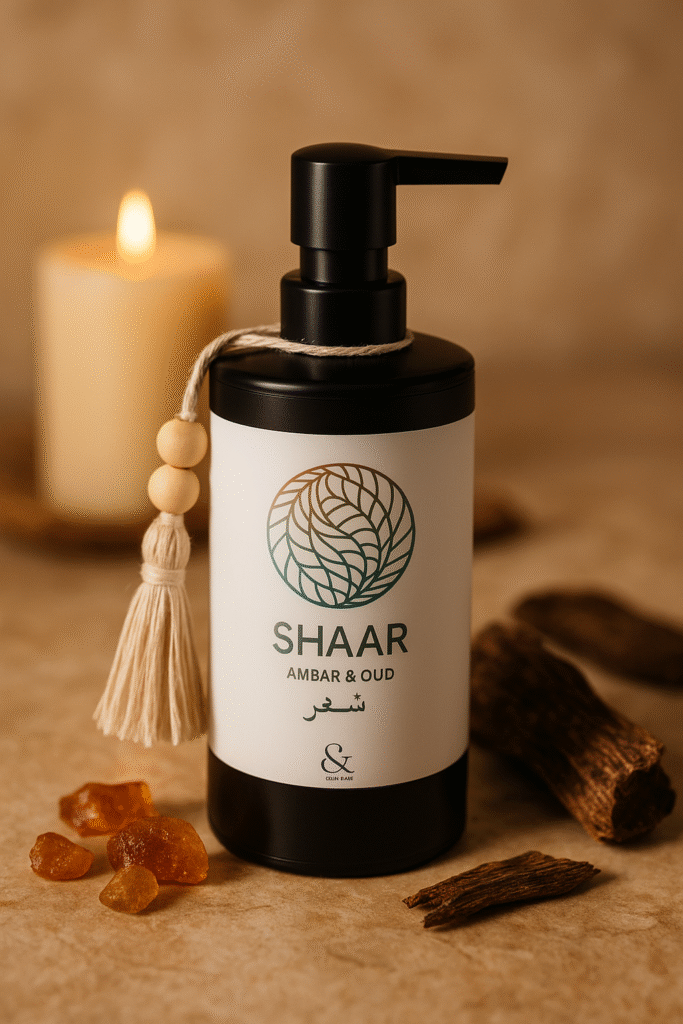 shaar luxury skin care champu ambar y oud